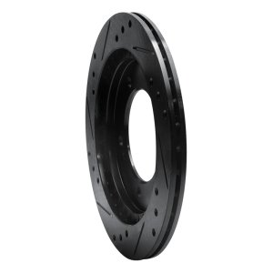 Chevrolet Tracker Brake Rotor (1) - Front Right - R1 Concepts - Drilled & Slotted - Black - `99-`04